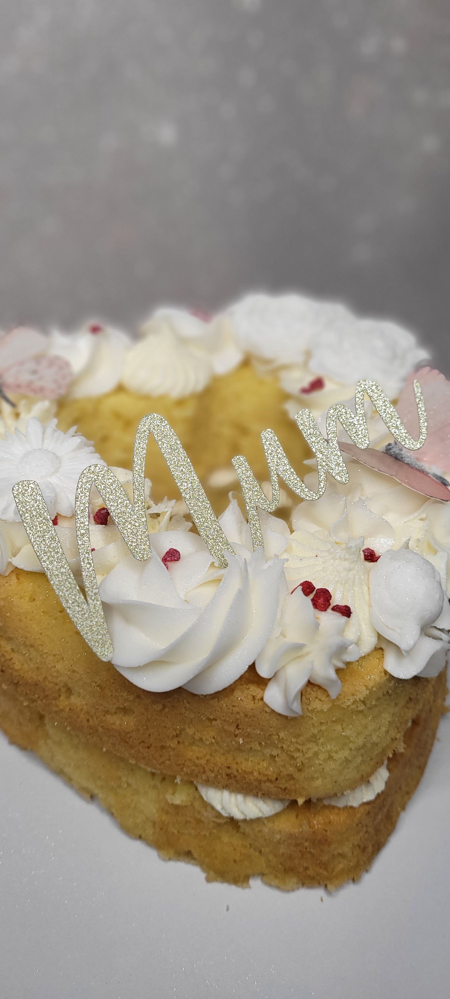 Mother's Day Heart Cake