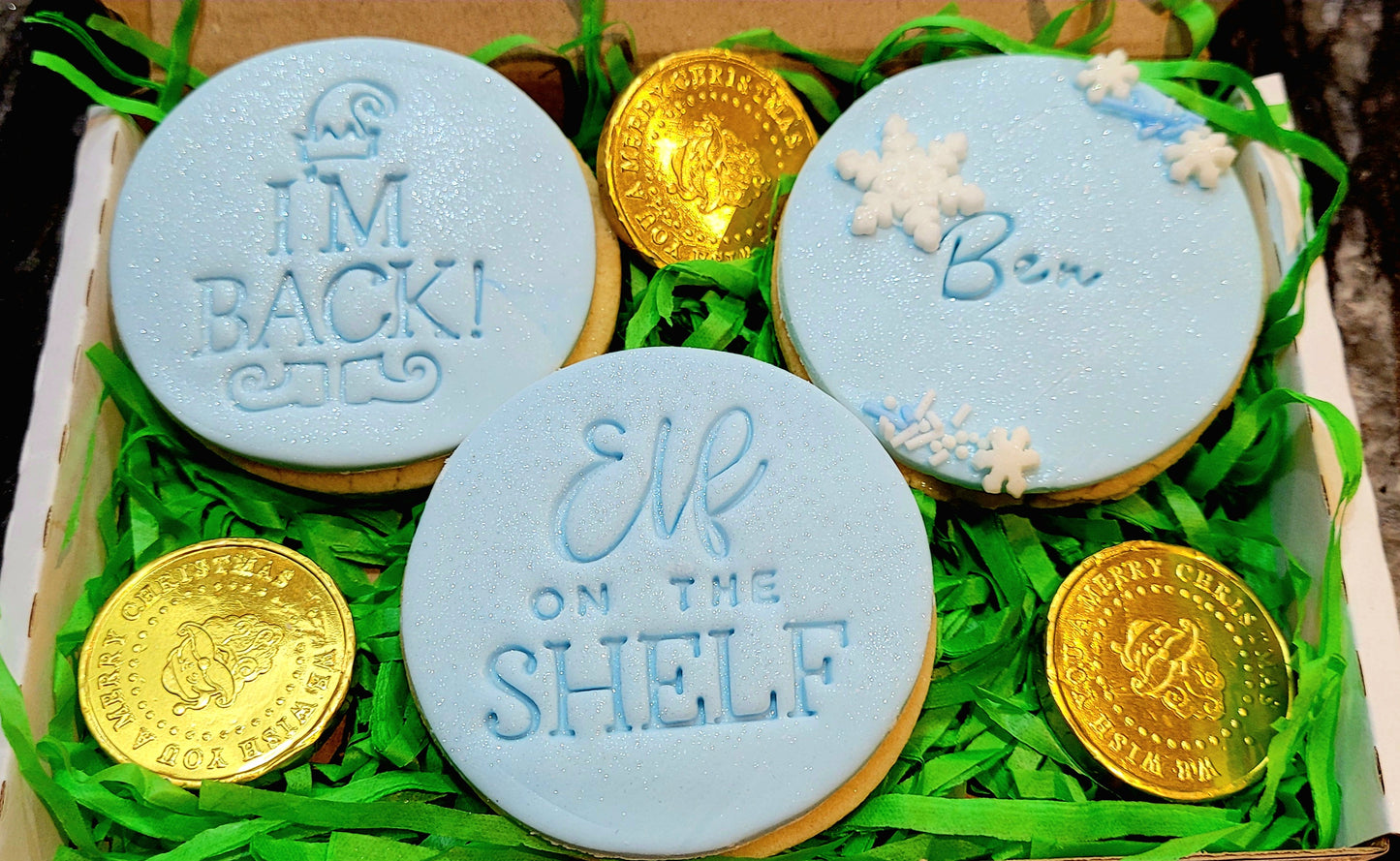 Elf on the Shelf Cookie Trio